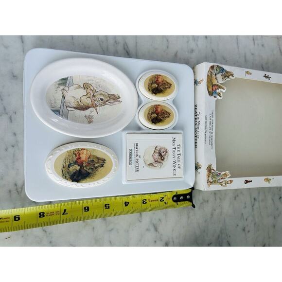 1992 Beatrix Potter Story Book Soap Dish Gift Set Collectible Peter Rabbit - Picture 6 of 12
